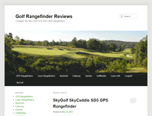 Tablet Screenshot of golfrangefinderreviews.com